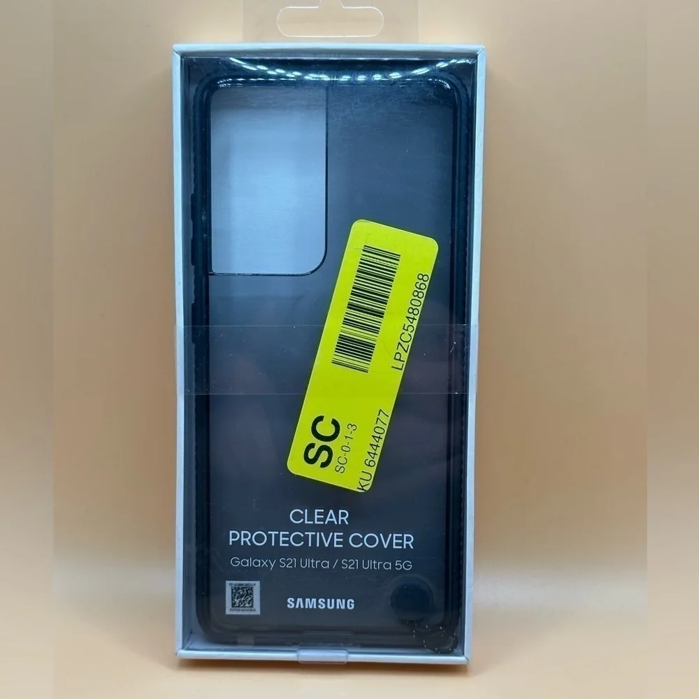 New Samsung galaxy black clear protective cover for S 21 ultra 5G